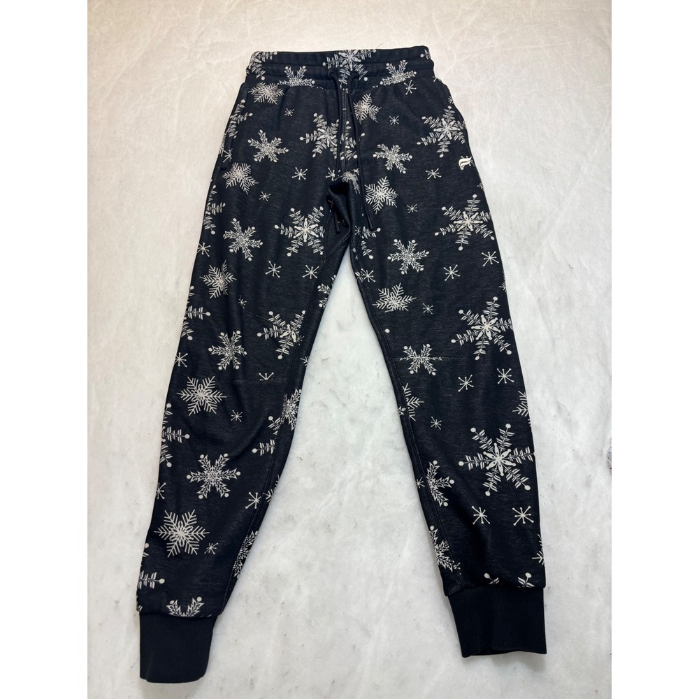 Fabletics‎ Womens Snowflake Joggers Charcoal Grey Winter Activewear Pants XS